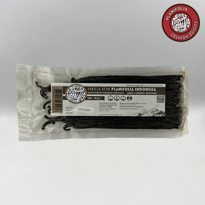 6 - 8 Planifolia Vanilleschoten - Gourmet-/Super Premium-Qualität - 25 Gramm - gemischte Grössen
