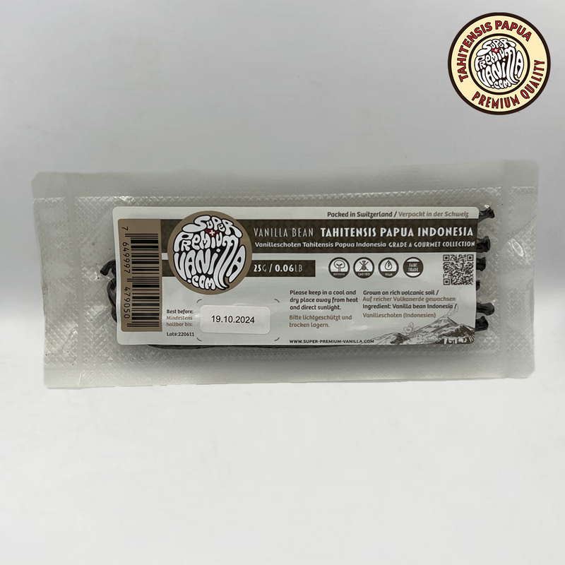 6 - 8 Tahitensis Vanilla Beans - Gourmet/Super Premium Quality - 25 Grams