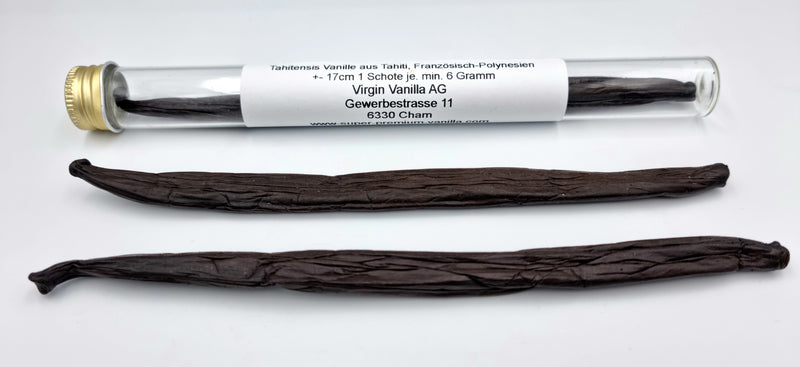 Tahitensis vanilla from Tahiti, French Polynesia +- 17cm 1 pod each. at least 6 grams